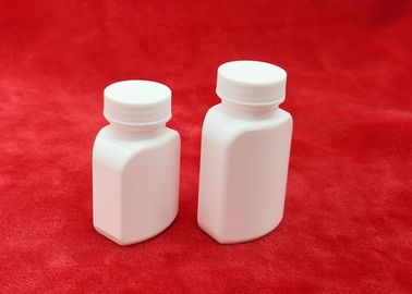garrafa branca do suplemento à altura de 61mm, recipientes de armazenamento da garrafa de comprimido do tampão de parafuso 