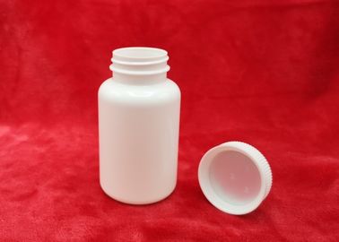 Conjunto completo plástico das garrafas de comprimido do HDPE 150ml com cor do branco do tampão/forro